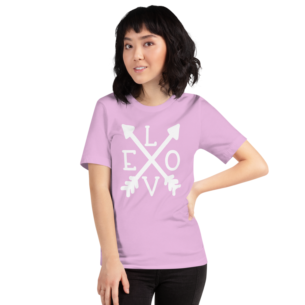 Love Arrow Valentine's Day Short-Sleeve Unisex T-Shirt- Cute Valentine's Shirt -Gift for Valentine’s Day -Unisex Ladies Tee-Mom Valentine's