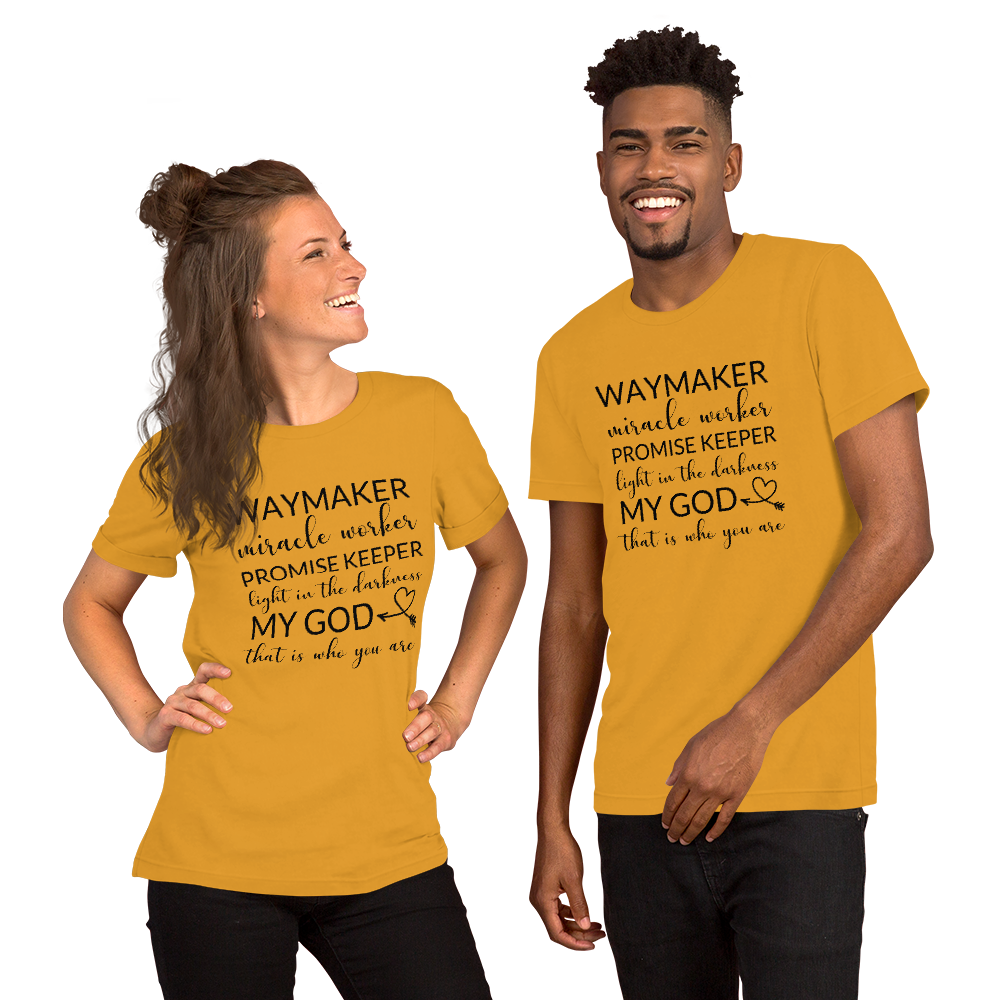 Way Maker| Miracle Worker| Promise Keeper| My God| Faith | Tee |Graphic Short-Sleeve Unisex T-Shirt