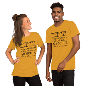 Way Maker| Miracle Worker| Promise Keeper| My God| Faith | Tee |Graphic Short-Sleeve Unisex T-Shirt