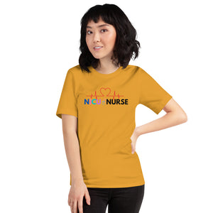 NICU Nurse Heartbeat Neonatal ICU Nurse T-shirt, Baby Nurse Tees, Newborn Nursery Nurse, Nursing Student Gift, Infant Care Specialist Short-Sleeve Unisex T-Shirt