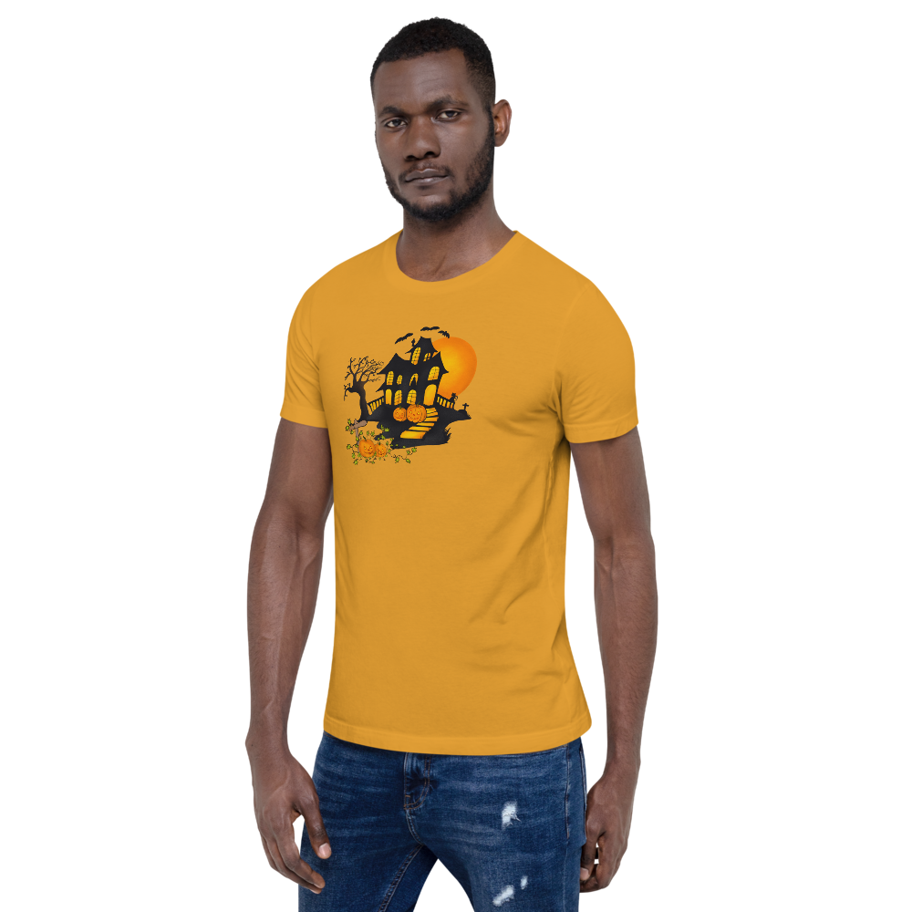 Halloween Creepy Haunted House Trick or Treat Short-Sleeve Unisex T-Shirt