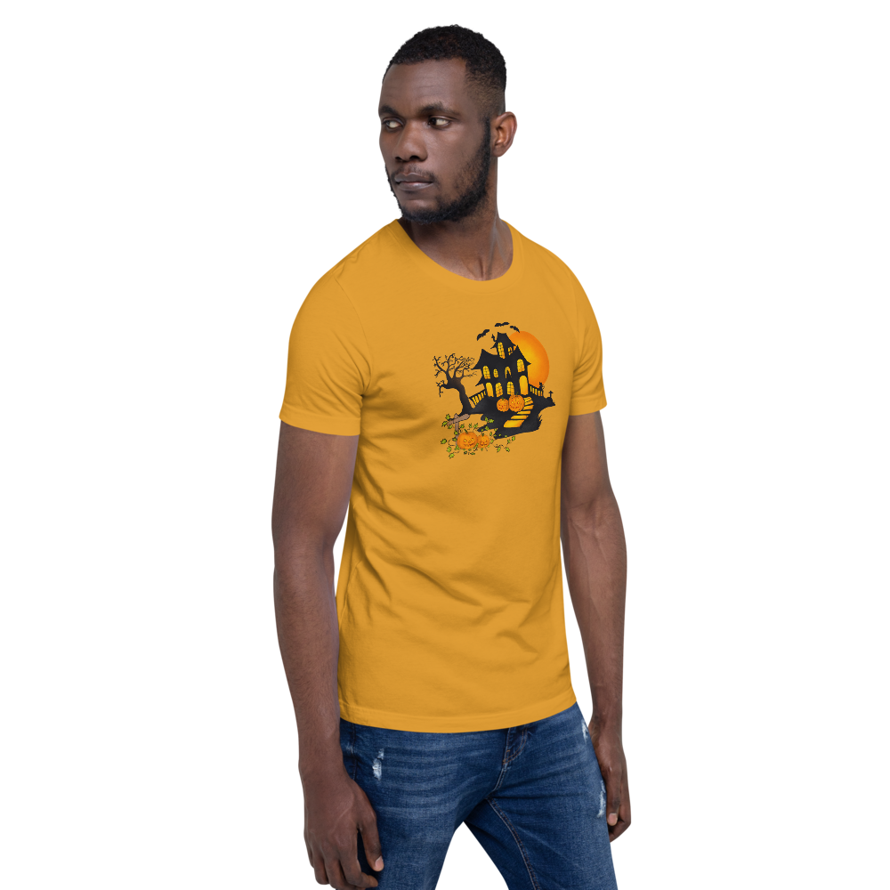 Halloween Creepy Haunted House Trick or Treat Short-Sleeve Unisex T-Shirt