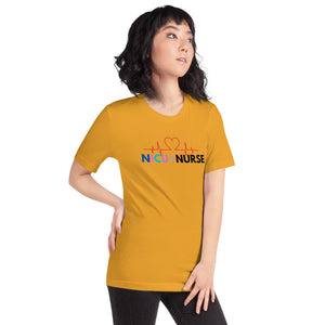 NICU Nurse Heartbeat Neonatal ICU Nurse T-shirt, Baby Nurse Tees, Newborn Nursery Nurse, Nursing Student Gift, Infant Care Specialist Short-Sleeve Unisex T-Shirt