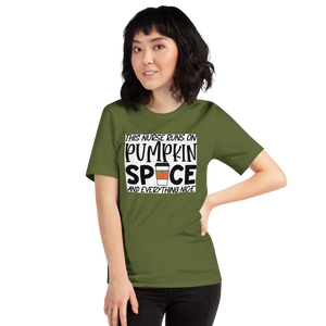 This Nurse Runs on Pumpkin Spice and Everything Nice Short-Sleeve Unisex T-Shirt