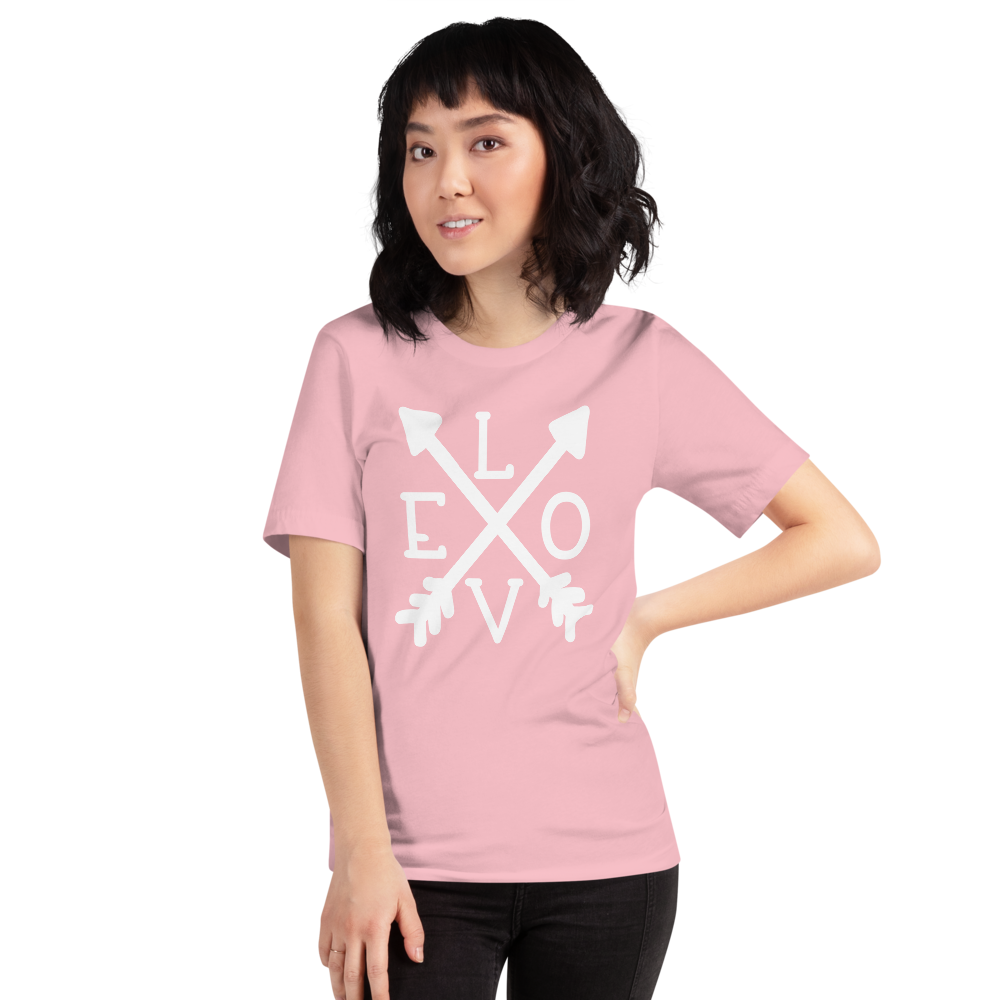 Love Arrow Valentine's Day Short-Sleeve Unisex T-Shirt- Cute Valentine's Shirt -Gift for Valentine’s Day -Unisex Ladies Tee-Mom Valentine's