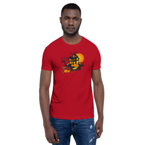 Halloween Creepy Haunted House Trick or Treat Short-Sleeve Unisex T-Shirt