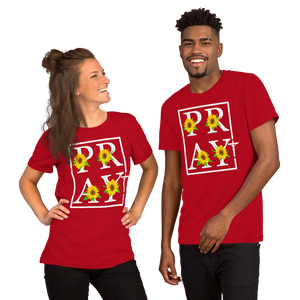 Pray Cross Short-Sleeve Unisex T-Shirt, Christian Shirt, Pray T-Shirt, Religious Shirt, Gift For Her, Gift For Mom, Mother's Day Gift, Grace Shirt, Casual Shirt, Modern Shirt