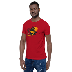 Halloween Creepy Haunted House Trick or Treat Short-Sleeve Unisex T-Shirt