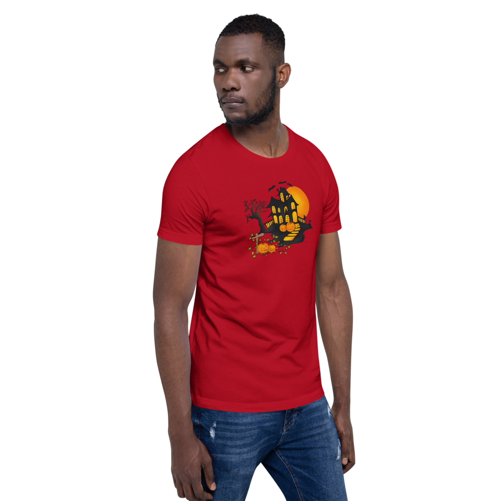 Halloween Creepy Haunted House Trick or Treat Short-Sleeve Unisex T-Shirt