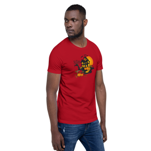 Halloween Creepy Haunted House Trick or Treat Short-Sleeve Unisex T-Shirt