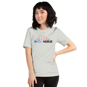 NICU Nurse Heartbeat Neonatal ICU Nurse T-shirt, Baby Nurse Tees, Newborn Nursery Nurse, Nursing Student Gift, Infant Care Specialist Short-Sleeve Unisex T-Shirt