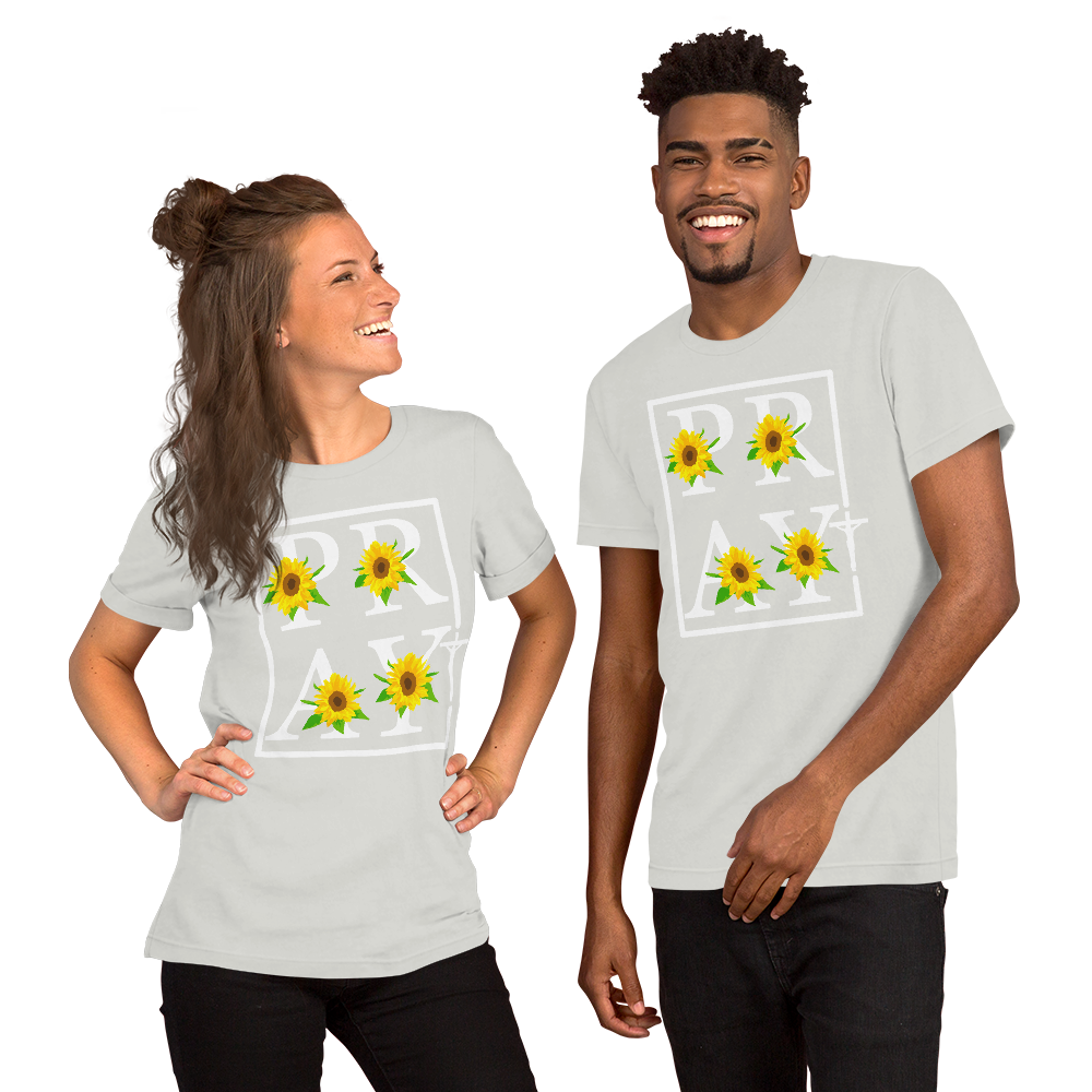 Pray Cross Short-Sleeve Unisex T-Shirt, Christian Shirt, Pray T-Shirt, Religious Shirt, Gift For Her, Gift For Mom, Mother's Day Gift, Grace Shirt, Casual Shirt, Modern Shirt