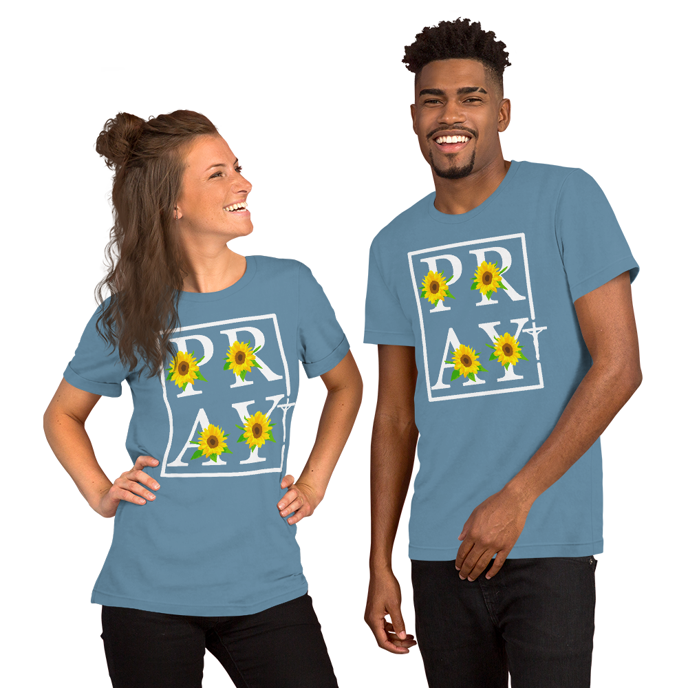 Pray Cross Short-Sleeve Unisex T-Shirt, Christian Shirt, Pray T-Shirt, Religious Shirt, Gift For Her, Gift For Mom, Mother's Day Gift, Grace Shirt, Casual Shirt, Modern Shirt