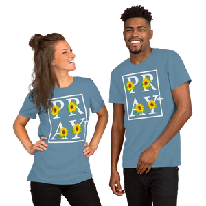 Pray Cross Short-Sleeve Unisex T-Shirt, Christian Shirt, Pray T-Shirt, Religious Shirt, Gift For Her, Gift For Mom, Mother's Day Gift, Grace Shirt, Casual Shirt, Modern Shirt