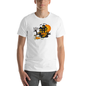 Halloween Creepy Haunted House Trick or Treat Short-Sleeve Unisex T-Shirt
