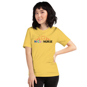 NICU Nurse Heartbeat Neonatal ICU Nurse T-shirt, Baby Nurse Tees, Newborn Nursery Nurse, Nursing Student Gift, Infant Care Specialist Short-Sleeve Unisex T-Shirt