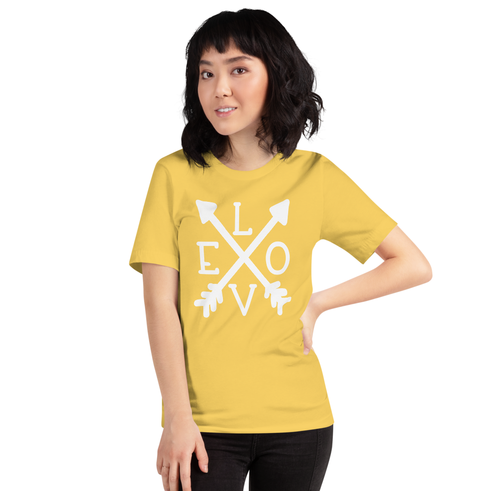 Love Arrow Valentine's Day Short-Sleeve Unisex T-Shirt- Cute Valentine's Shirt -Gift for Valentine’s Day -Unisex Ladies Tee-Mom Valentine's