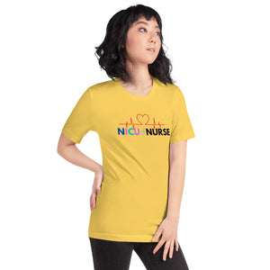 NICU Nurse Heartbeat Neonatal ICU Nurse T-shirt, Baby Nurse Tees, Newborn Nursery Nurse, Nursing Student Gift, Infant Care Specialist Short-Sleeve Unisex T-Shirt